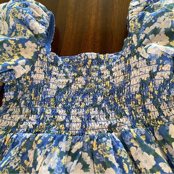 Janie and Jack Natalie Smocked Bubble Sleeves Dress - Picture 4 of 12